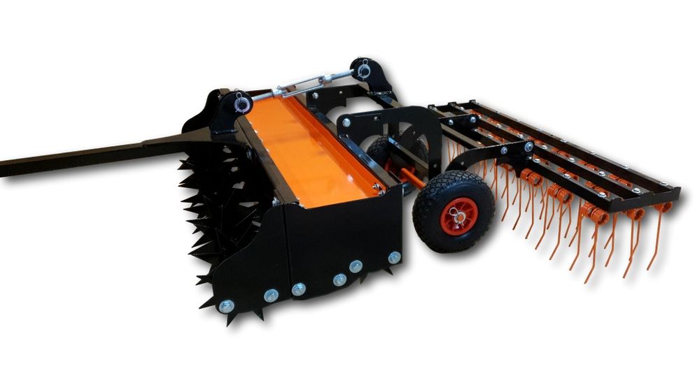 Aerator 3 Rzędowy wertykulator z broną sprezynową NOWOŚĆ z napędem