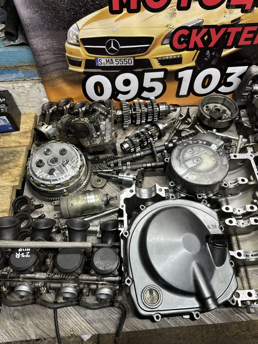 Двигатель мотор kawasaki zzr 400 разобраный кавасаки ззр коленвал