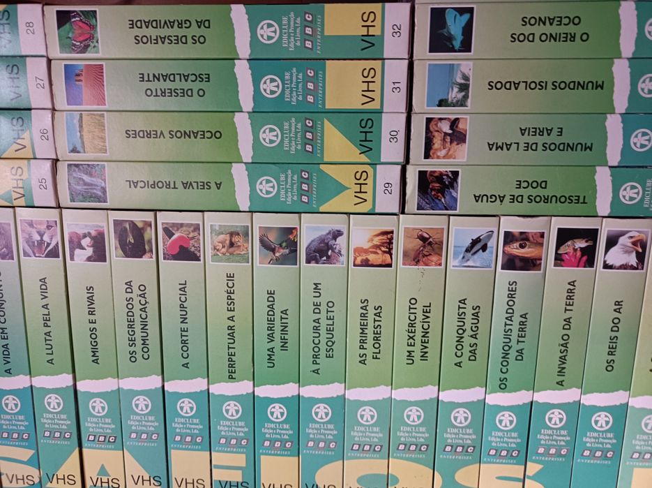 Coleção de 37 Cassetes VHS * Desafios da Vida * BBC