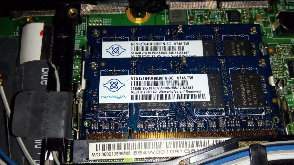 Оперативная память DDR2 512MB 667Mhz 2 планки