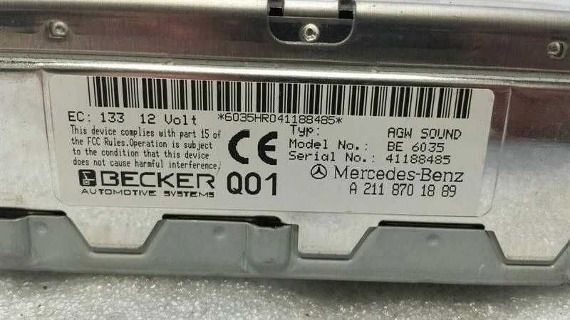 Media Gateway AGW BE6034 / BE6035 Mercedes Classe E CLS e SLK (W211 W219 W171)