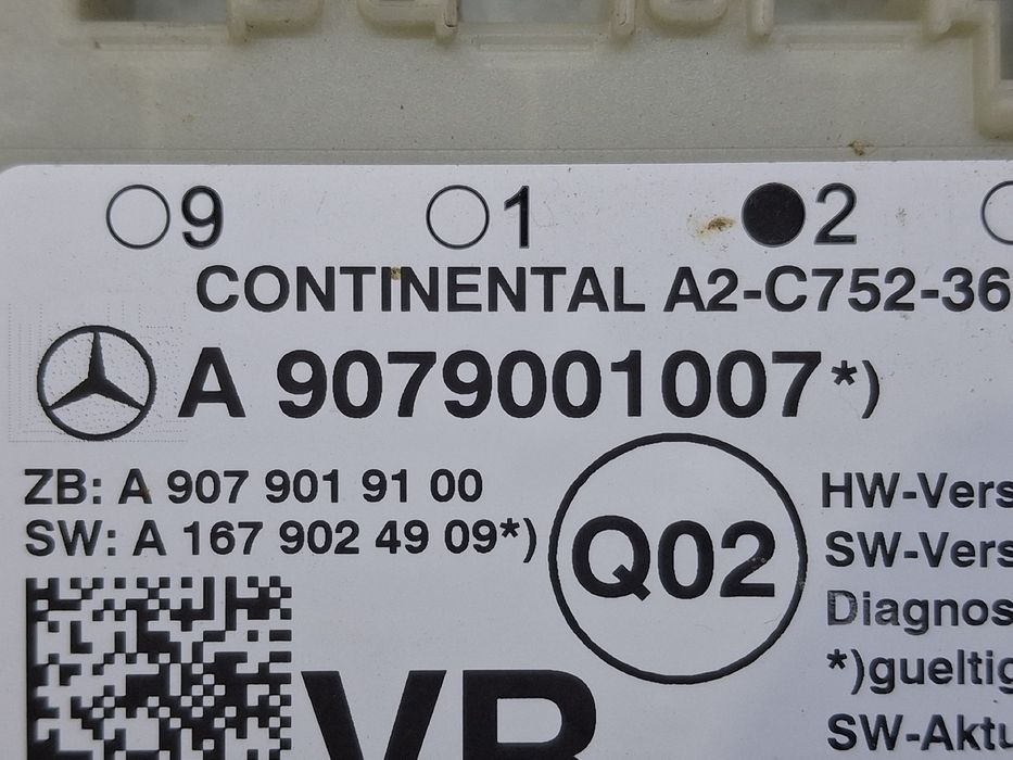 Centralina do fecho central MERCEDES-BENZ Sprinter 3,5-t (907, 910)