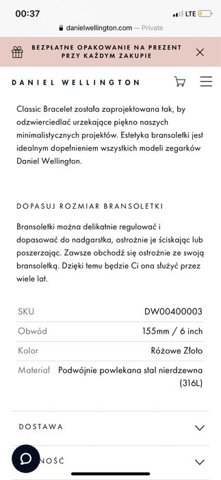 klasyczna bransoletka Daniel Wellington Classic Bracelet