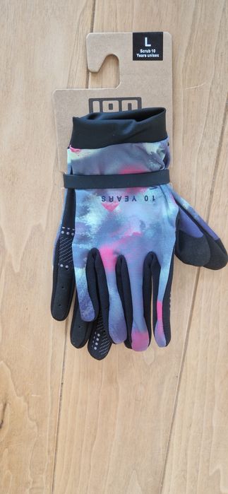 Rękawiczki rowerowe MTB multikolor ION