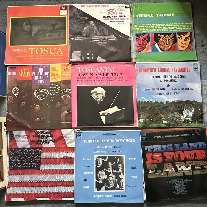 Lote 08 - 72 discos de vinil Lp's - Musica Clássica