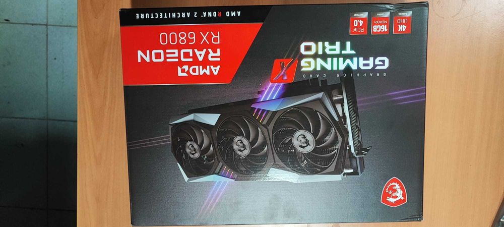MSI Gaming X Trio Graphics Card AMD Radeon RX 6800 16GB DDR664575425320707123