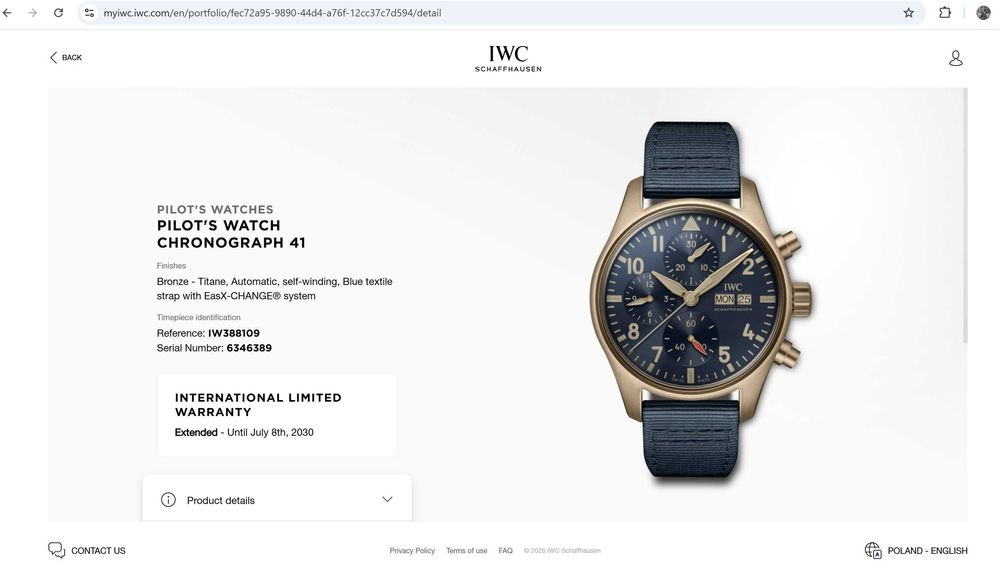 Piękny IWC Pilot's Chronograph 41mm 2022 fullset, Gwarancja 2030