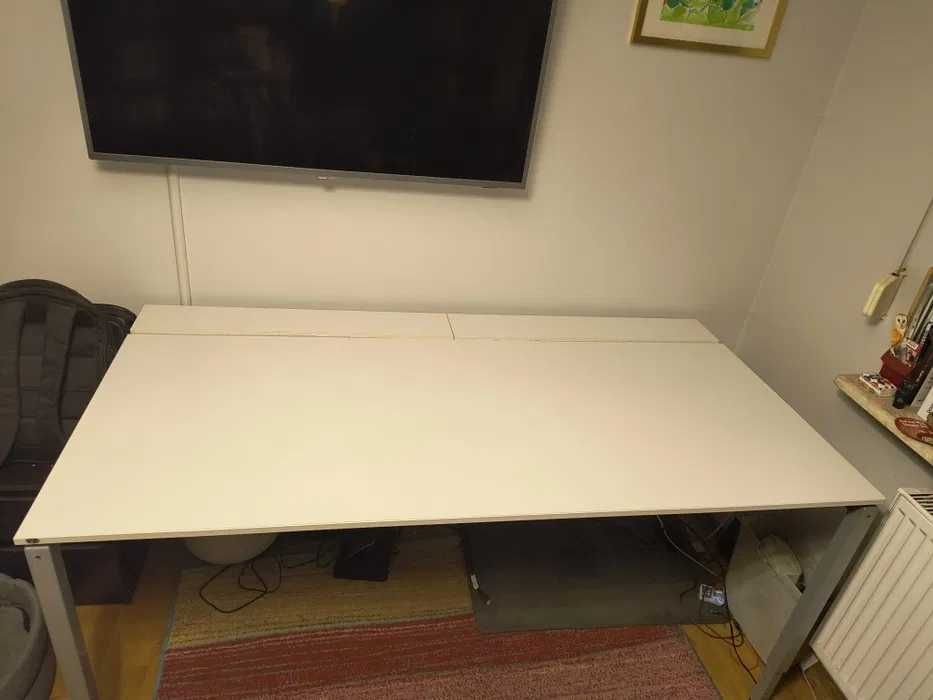Biurko VS ikea regulowane białe 180x90 180cm x 90cm