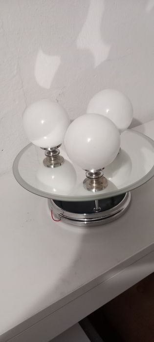 Żyrandol plafon z lustrem