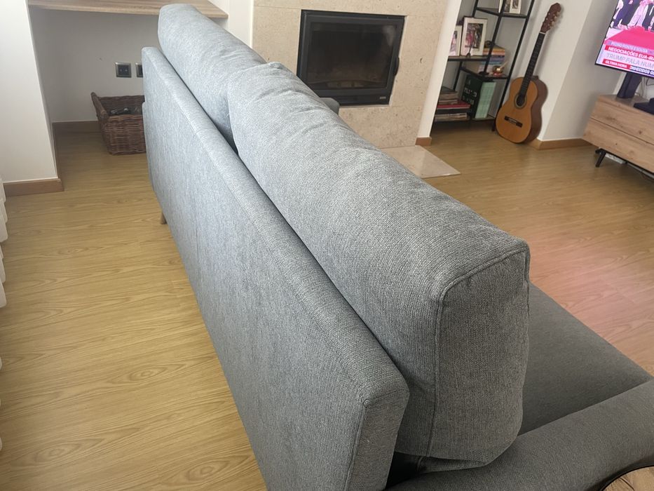 Sofá cinzento 200x90cm