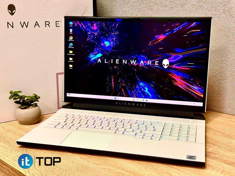 Ноутбук Ігровий DELL ALIENWARE M17 R3 17.3"144Hz/i7-10750H/16 DDR/1Tb SSD/RTX 2070 Super 8Gb MAXQ/ІДЕАЛ/як НОВИЙ/Делл/Алінвер/White/Львів/Потужний/ССД