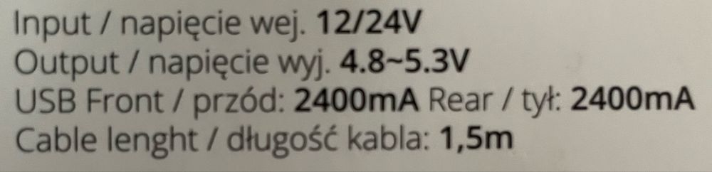 Ładowarka Samochodowa Amio 01986