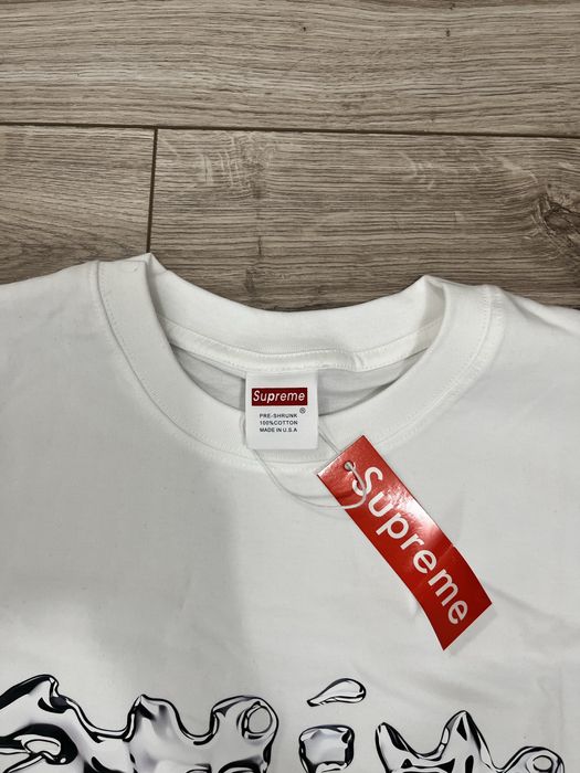 Футболка Supreme t-shirt S,M білі та чорні black,white
