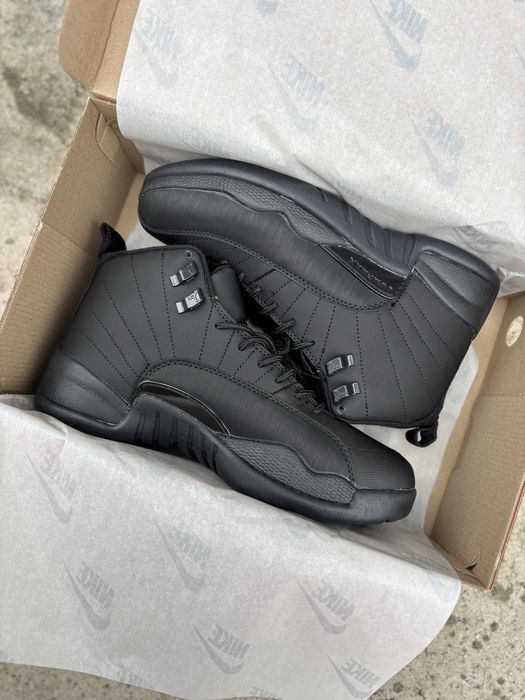 Мужские кроссовки Nike Air Jordan Retro 12 Black Red playoffs 2022 GS