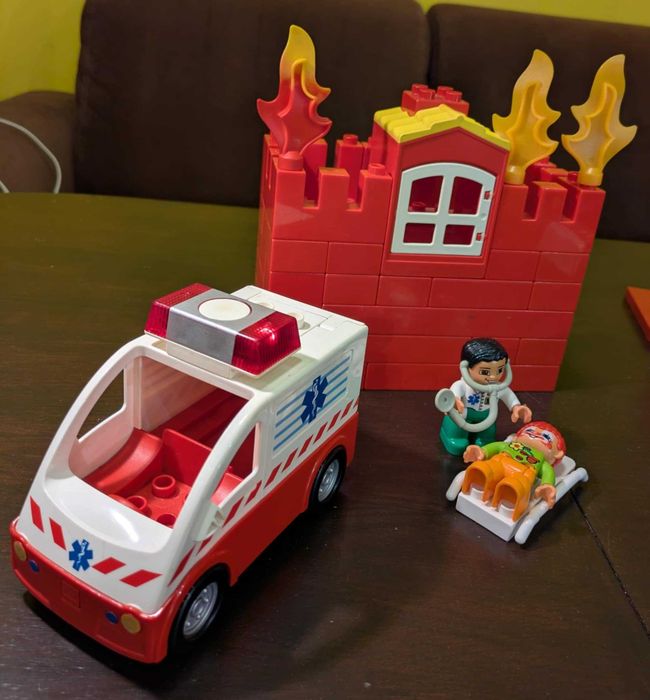 Lego Duplo Straż Pożarna duży zestaw + gratis