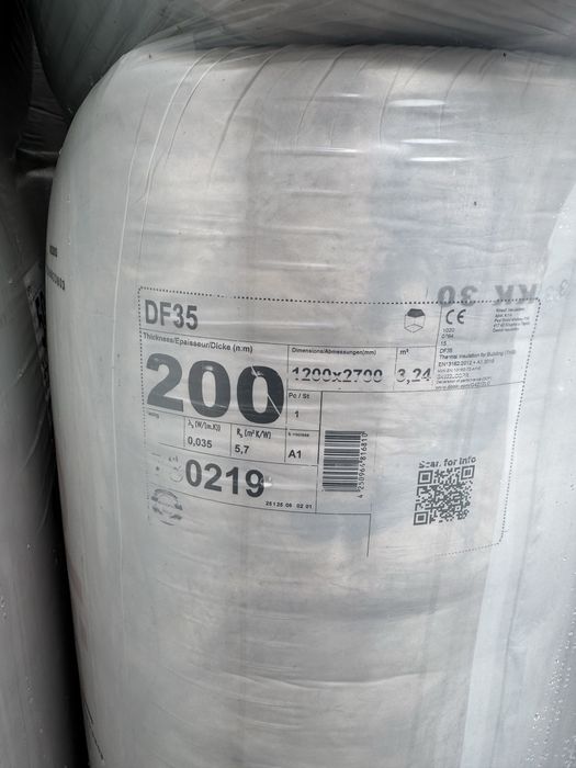 Wełna mineralna mata Climowool DF035 lambda  0.035 Mata grubość 20 cm