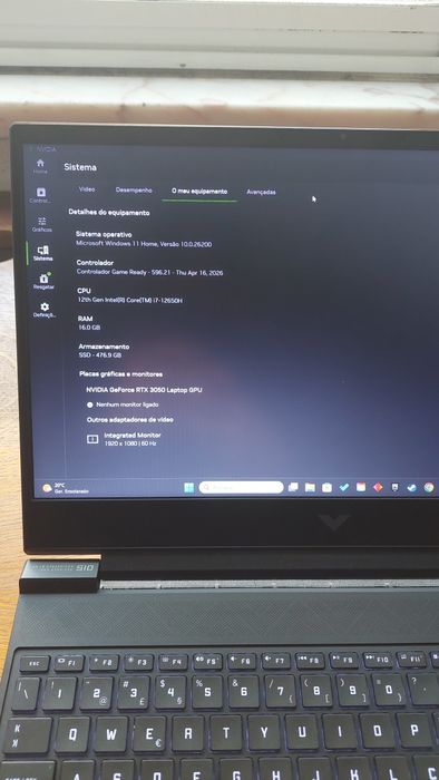 Portátil Gaming HP Victus 15 i7 RTX 3050 16GB RAM SSD 512GB – Excelente Estado