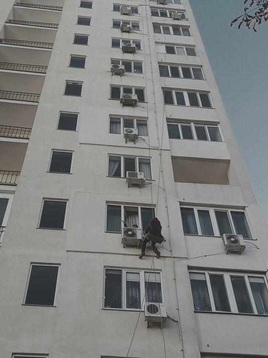 Утепление стен, Высотные работы