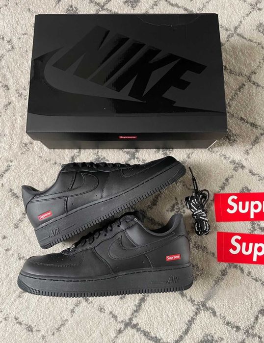 Nike Air Force 1 Low Supreme Black R.45