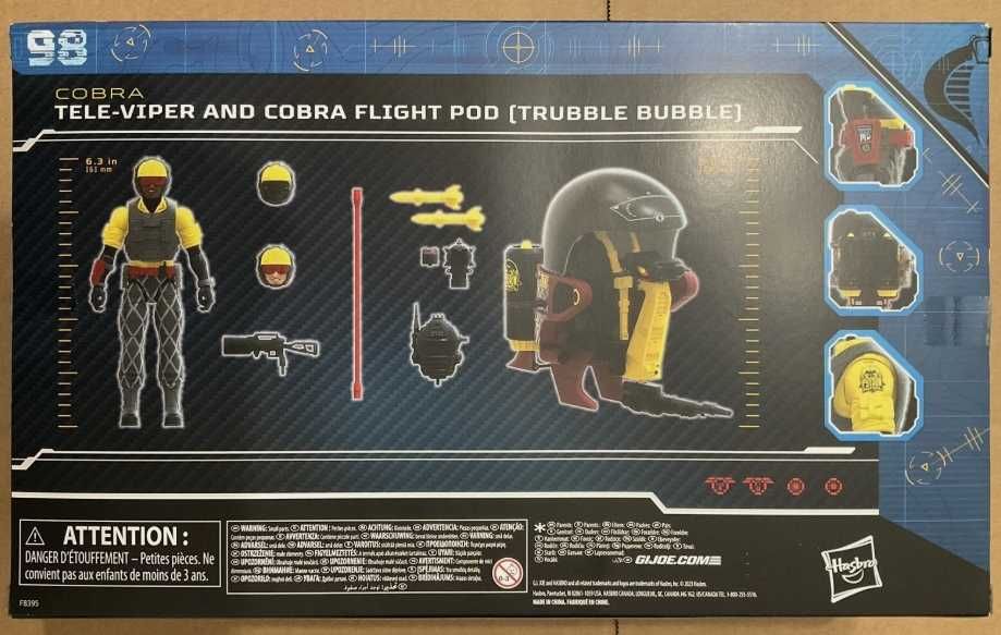 GI Joe GIJOE Classified Tele-Viper & Flight Pod #98 ( NOVO SELADO)