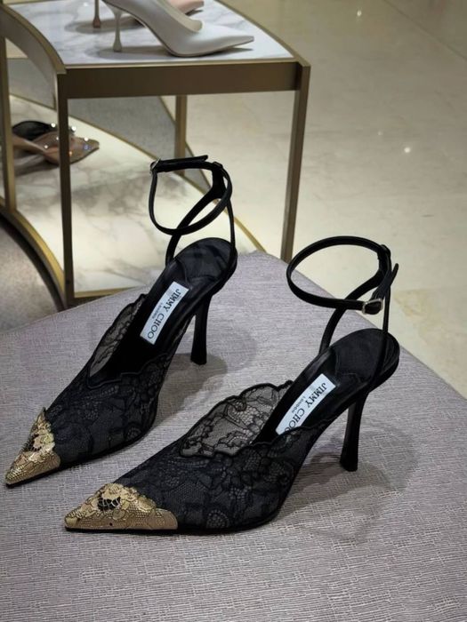 Туфлі Jimmy Choo. Кружевные туфли. Босоножки Лодочки