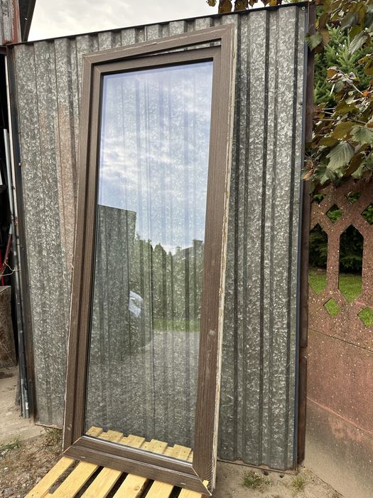 Okno balkonowe,plastikowe 86,5/223