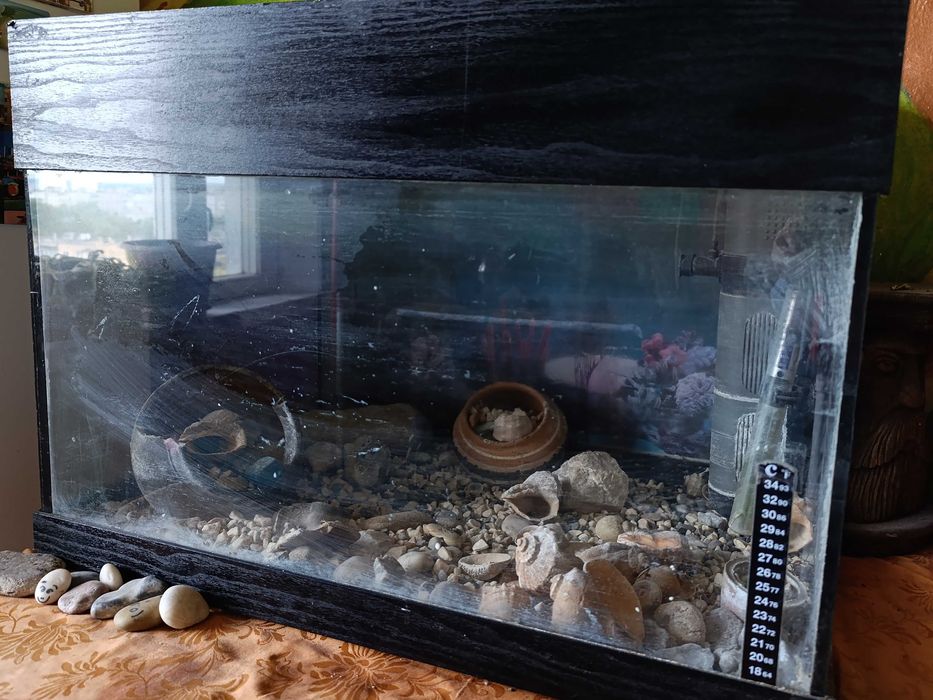 Аквариум 90 литров + фильтр + обогреватель