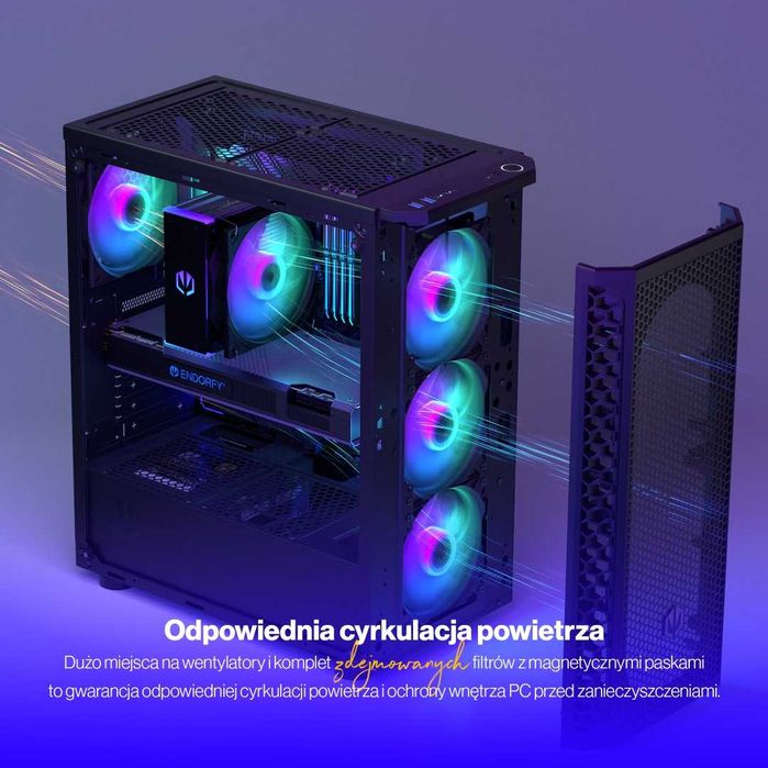KOMPUTER GAMING PRO | AMD Ryzen 5 7500F | RTX 5070 12GB | 32GB DDR5 | SSD 1TB | Win 11 | ARGB