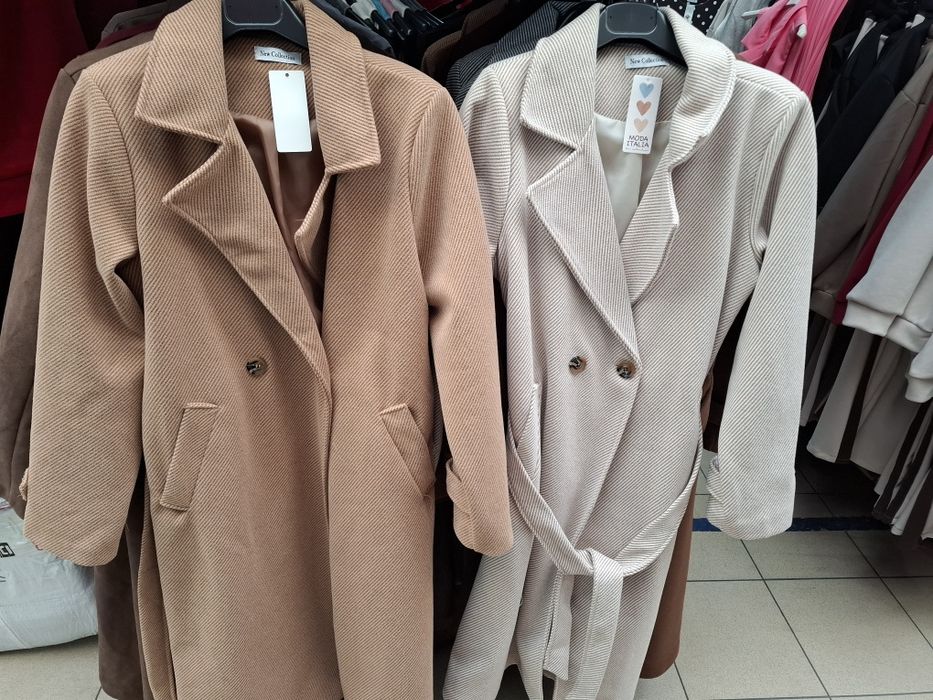 Płaszcz midi,jodełka