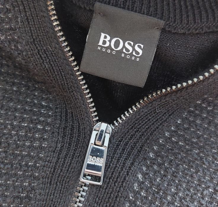 Hugo Boss nowy sweter męski meryno wool wełniany r. L