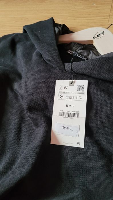 ZARA okazja plisowana bluza r. S nowa