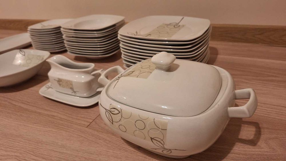 zastawa stołowa 12 osób, serwis obiadowy