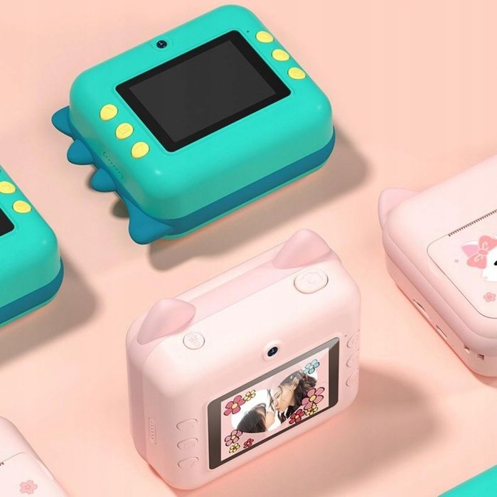 Aparat Natychmiastowy Polaroid Dla Dzieci Drukarka - Dinozaur