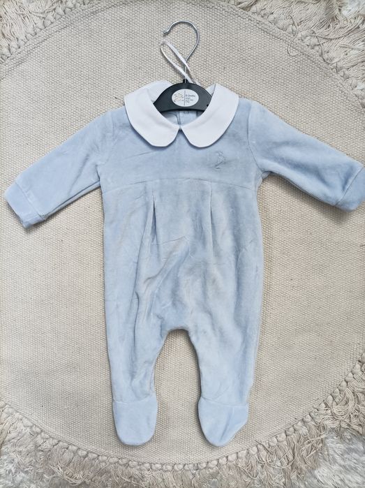 Welurowy pajacyk nowy 56-62