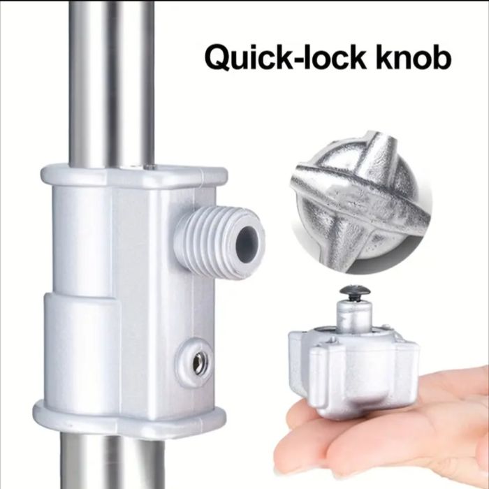 Стійка 2.8 м з нержавіючої сталі + комплектне рішення для світла