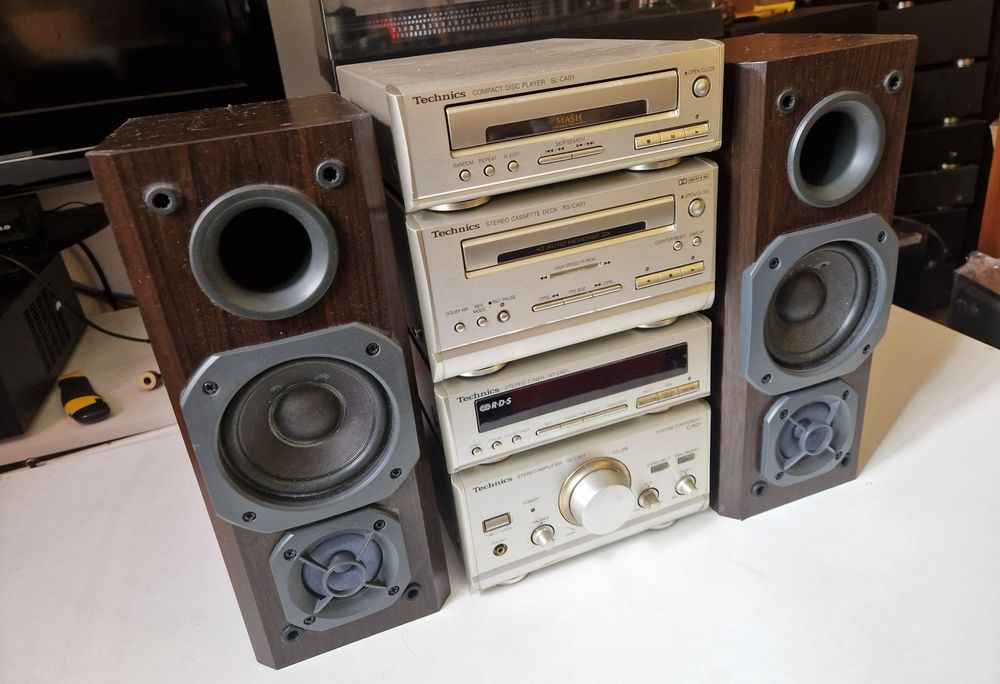 Wieża Technics -amplifier,tuner , deck  i CD