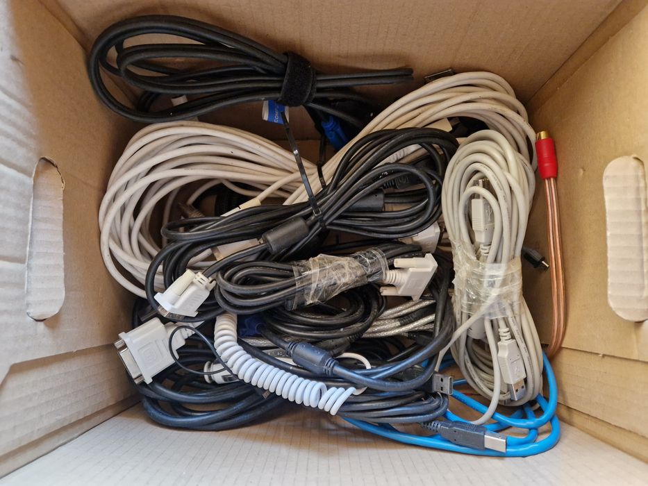 Kable, klawiatura, dell dock, myszka usb