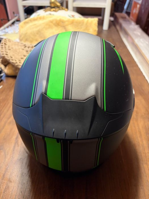 Capacete Shoei NXR Phantasm (Preto/Verde Mate) + Saco Original