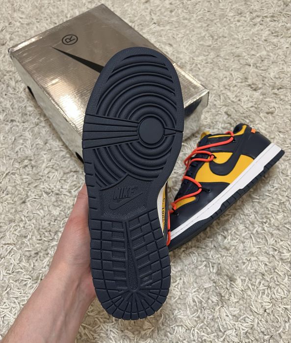 Кросівки Nike x Off-White Dunk Low University Gold - CT0856-700