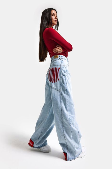 Джинсы женские багги