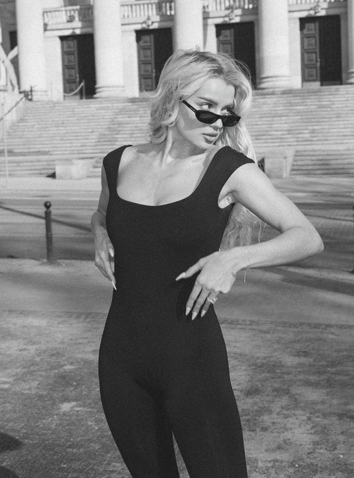 Iveresse: JUMPSUIT MUKAVA BLACK kombinezon sportowy  czarny