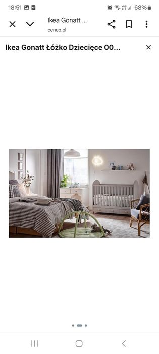 Łóżeczko Ikea Gonat