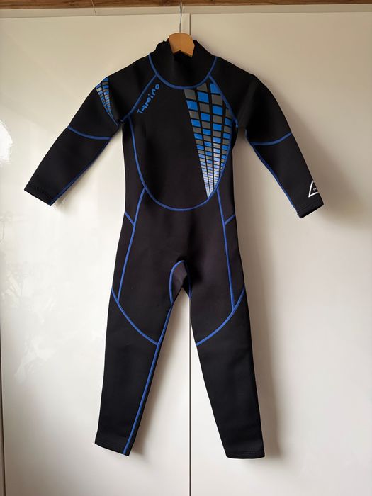 Pianka neoprenowa TAMINO 2 cm - rozmiar M, czarna z niebieskimi akcentami