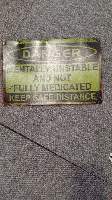 Aviso de chapa antigo