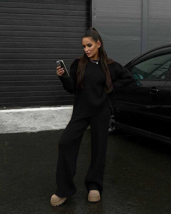 Теплий трендовий костюм ангора з