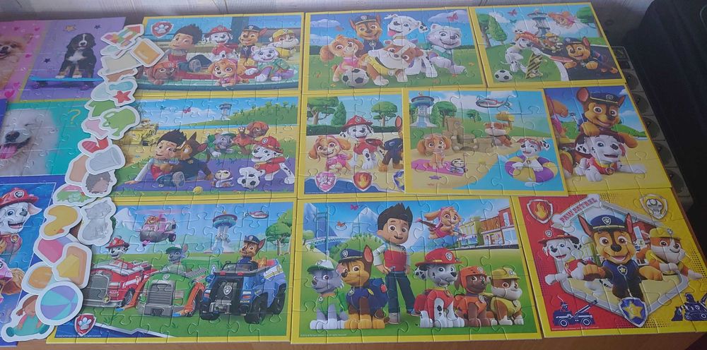 Продам комплект качественных детских пазлов различной тематики и фирм
