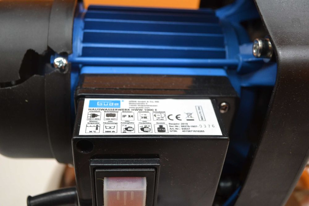 Hydrofor Pompa Gude 94637 HWW 1000E 1000W 3500 L/H