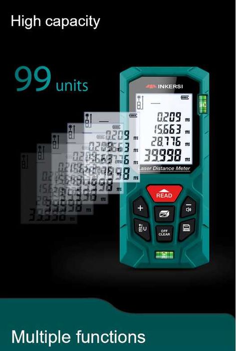 INKERSI Цифровой лазерный дальномер лазерна рулетка 40 м дальномір !!!