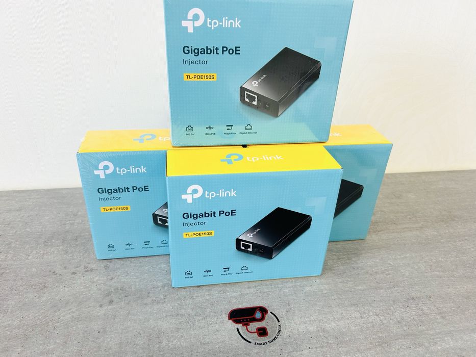 АКЦІЯ Гигабитный PoE адаптер TP link инжектор блок питания для камеры