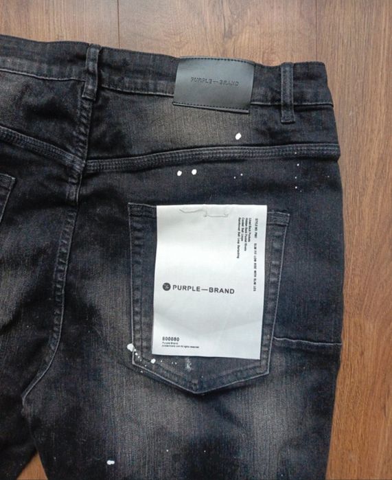 Slim fit purple jeansy